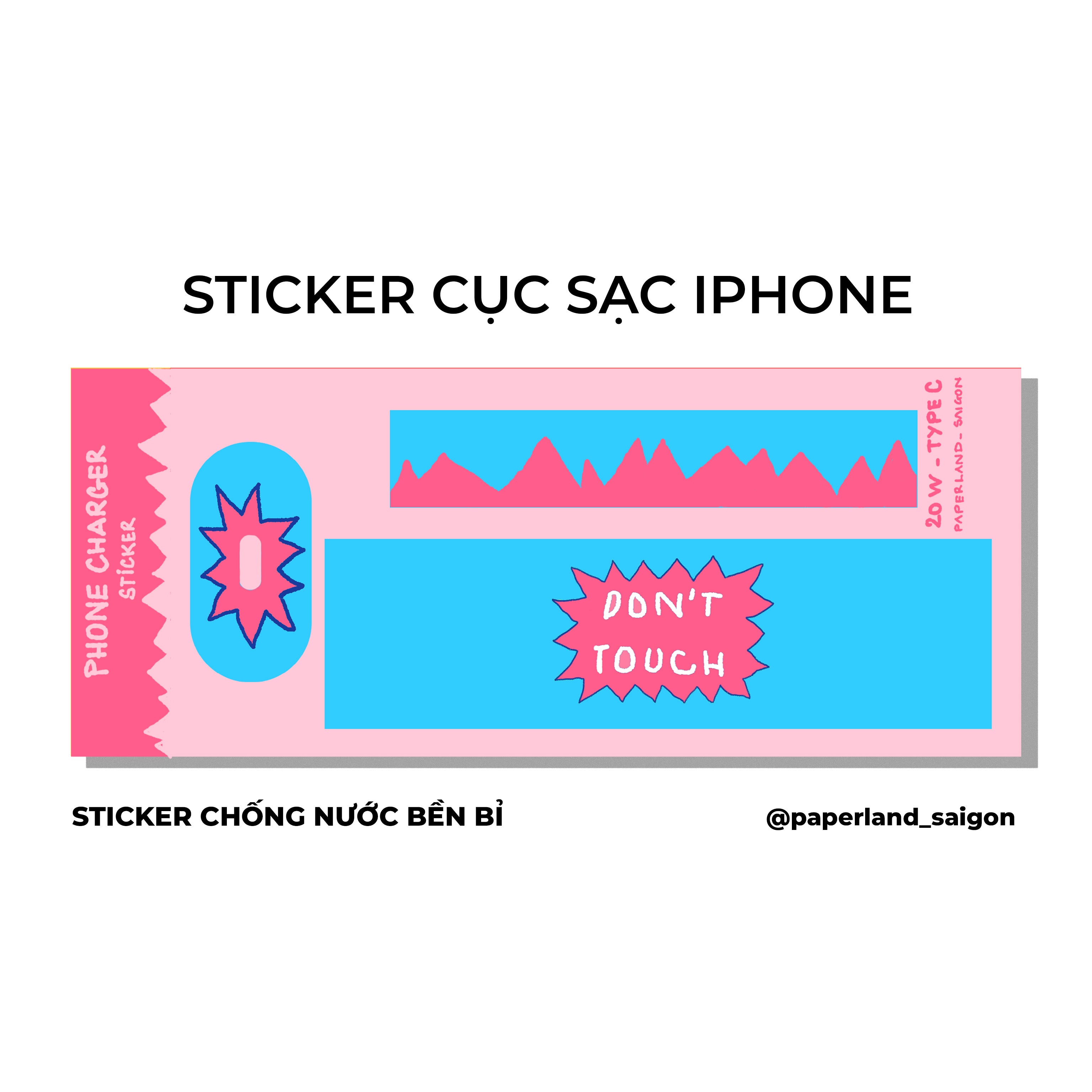 PHONE CHARGER STICKER