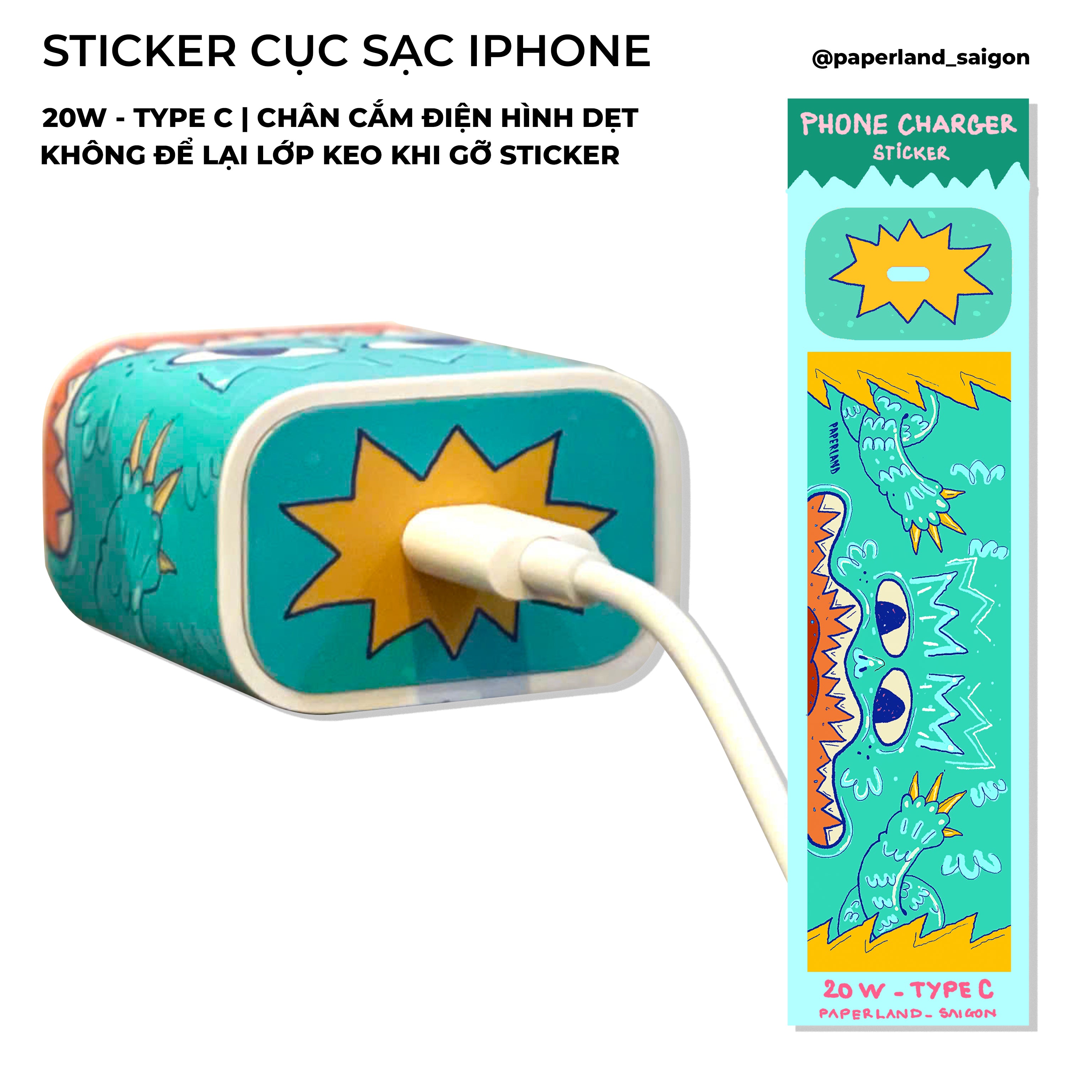 PHONE CHARGER STICKER