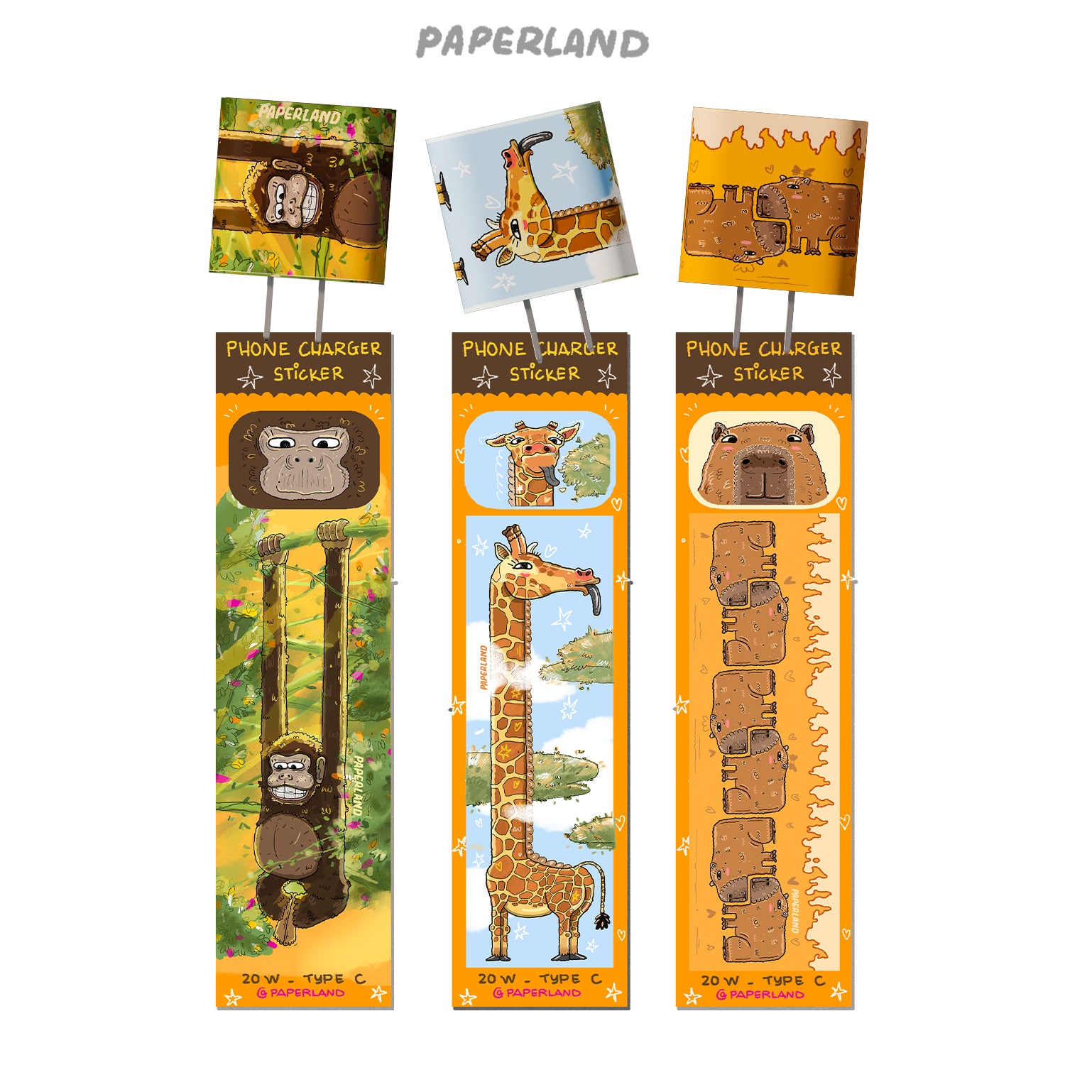 "ANIMAL" PHONE CHARGER STICKER