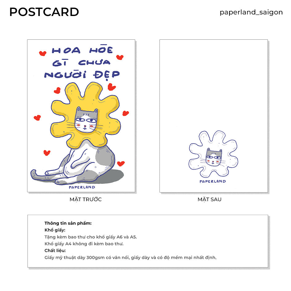 "NGƯỜI ĐẸP" POSTCARD