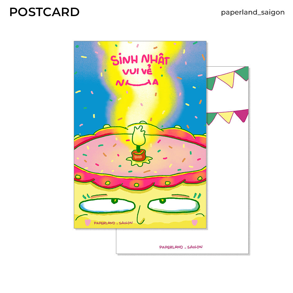 "SINH NHẬT VUI VẺ NHA" POSTCARD