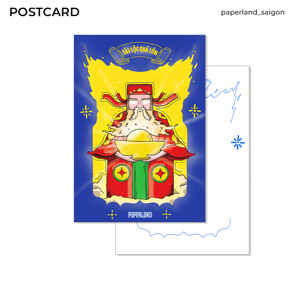 "THẦN TÀI" POSTCARD