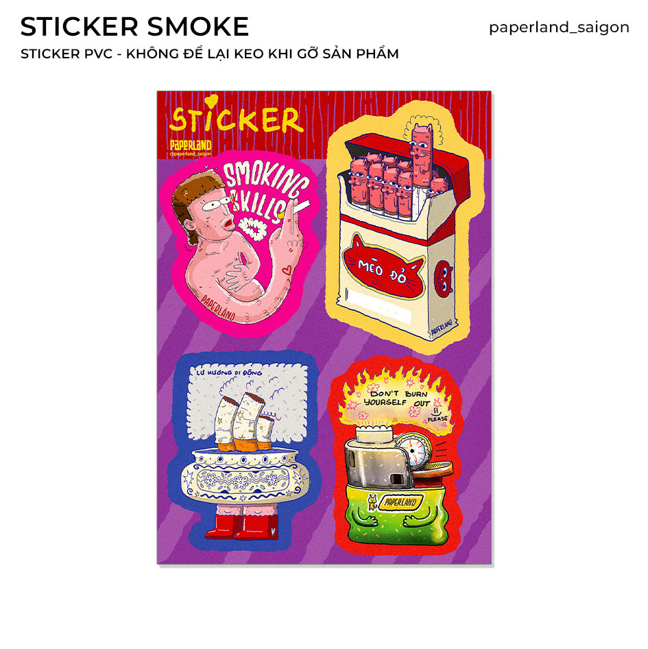 "SMOKE" STICKER