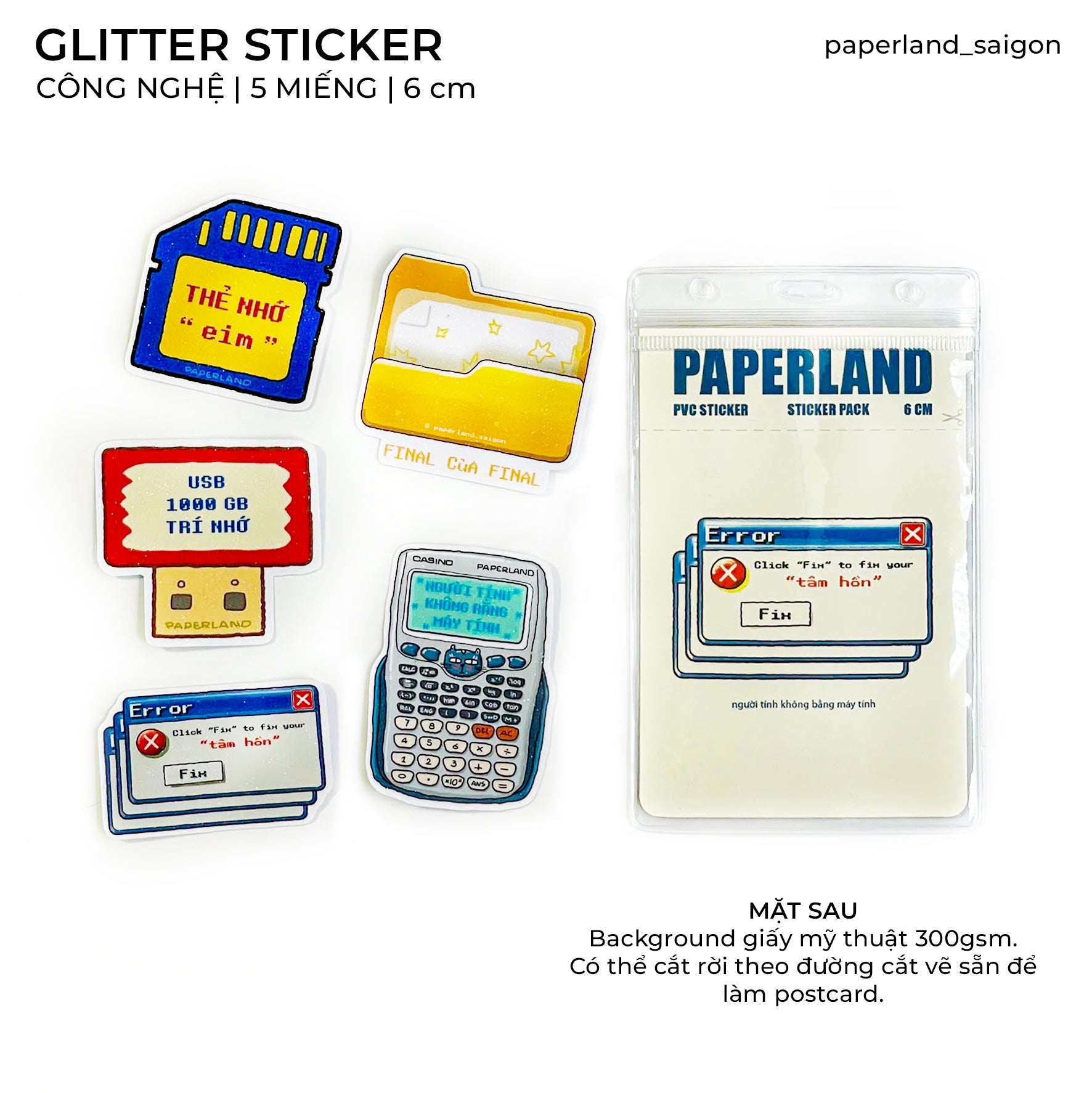 GLITTER STICKER