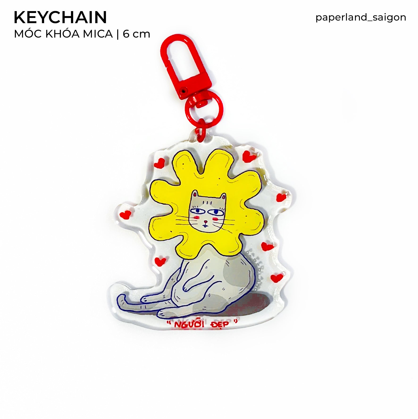 "PRETTY CAT" KEYCHAIN