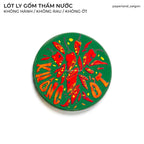 "KHÔNG HÀNH, KHÔNG RAU, KHÔNG ỚT" CERAMIC COASTER
