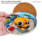 "CHIHUAHUA - HAVE A NICE DAY" CERAMIC COASTER