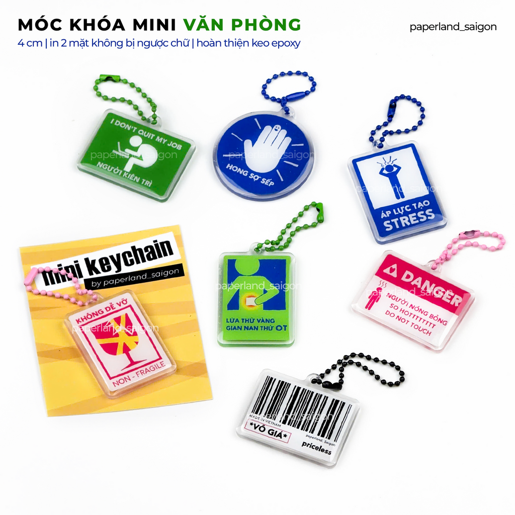 "VĂN PHÒNG" MINI KEYCHAIN