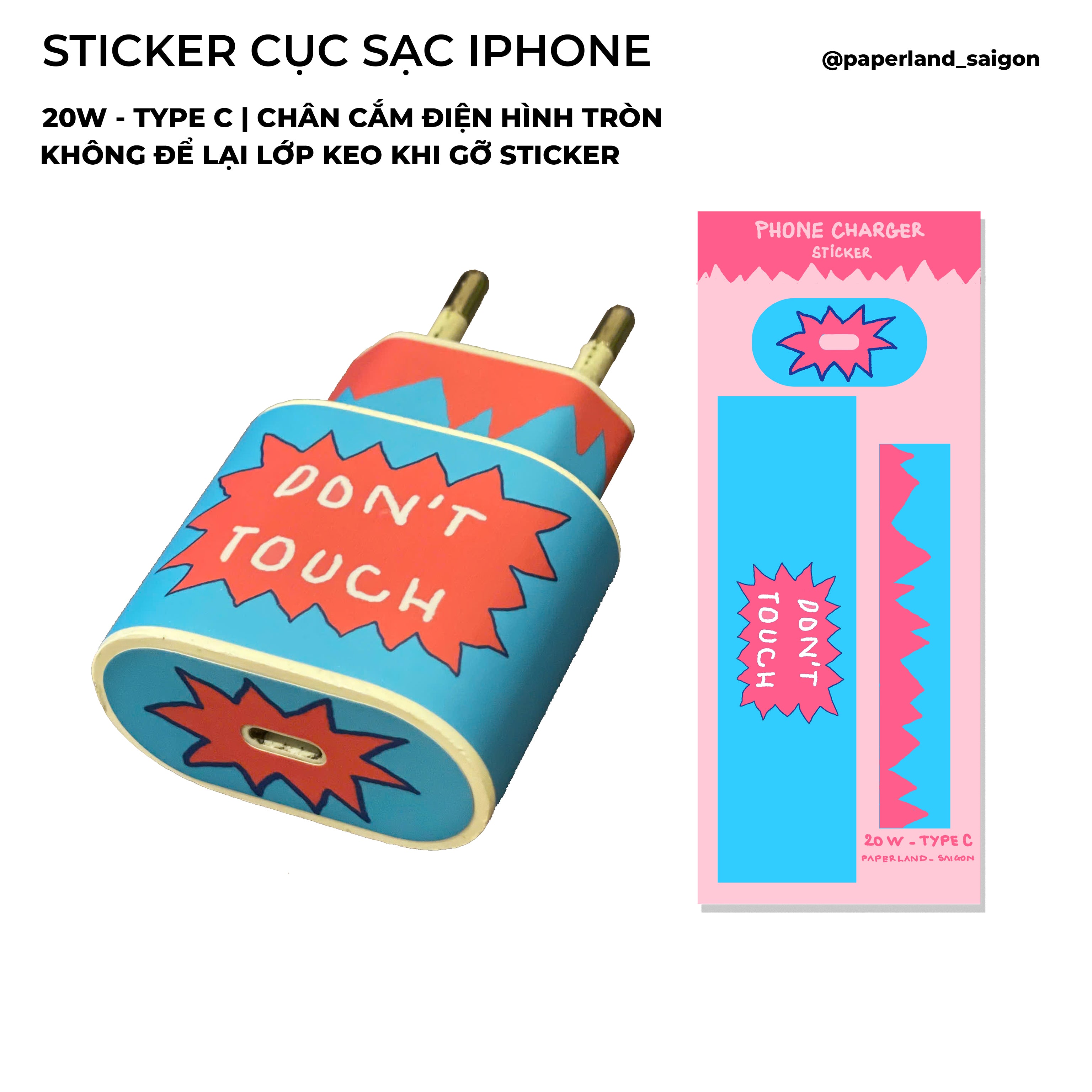 PHONE CHARGER STICKER