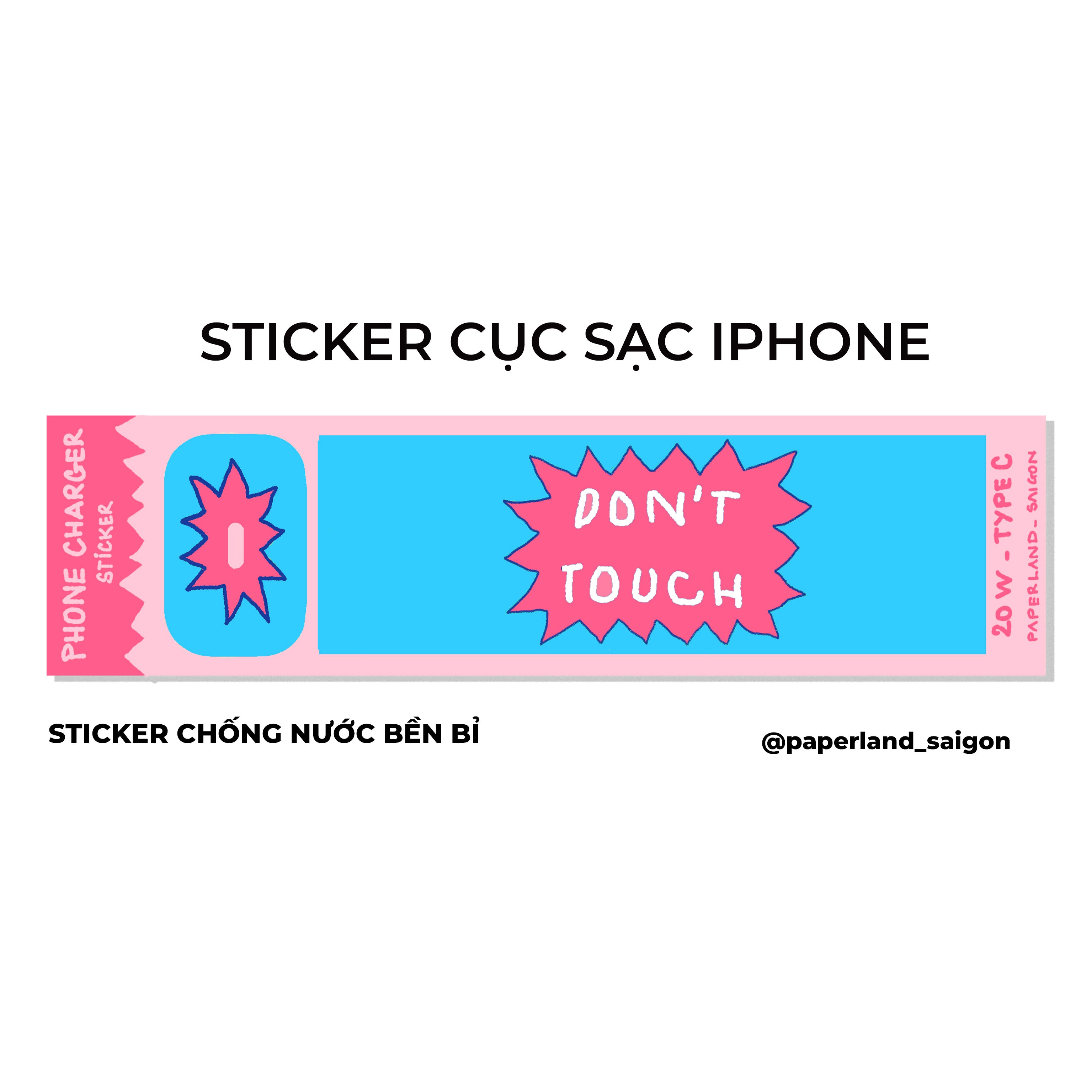 PHONE CHARGER STICKER