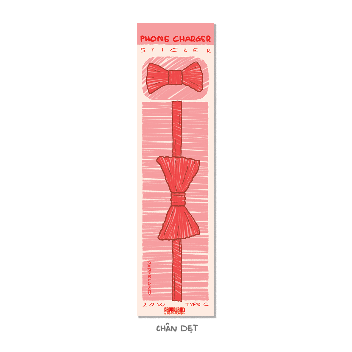 "PAINTING" PHONE CHARGER STICKER