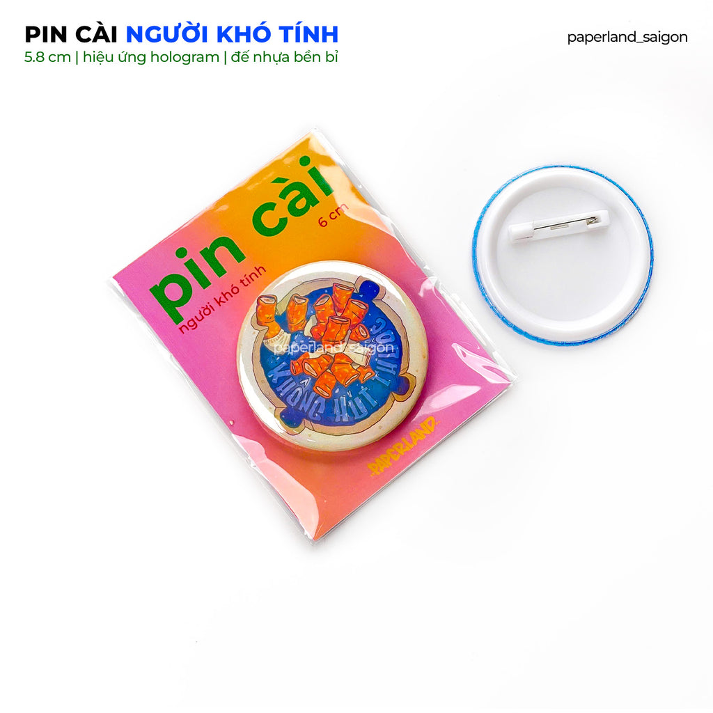 "NGƯỜI KHÓ TÍNH" PIN BUTTON