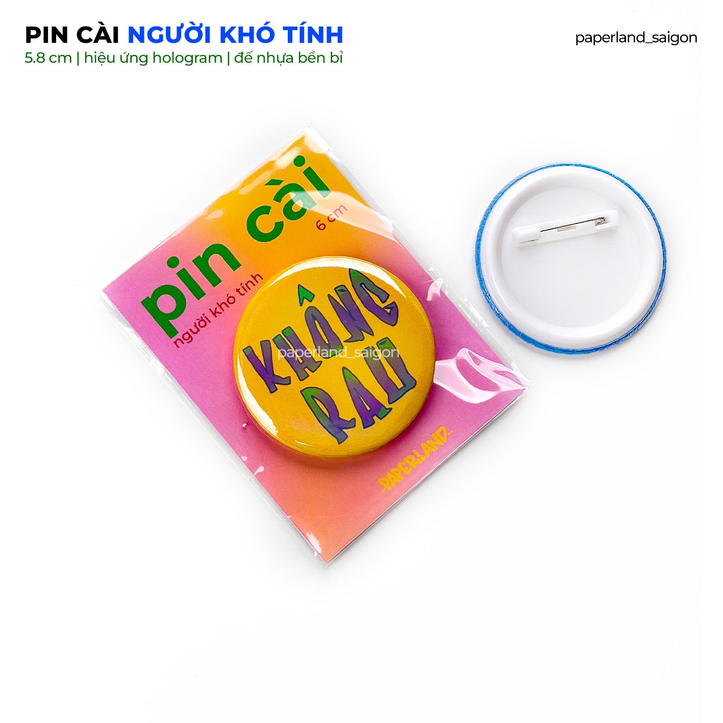 "NGƯỜI KHÓ TÍNH" PIN BUTTON