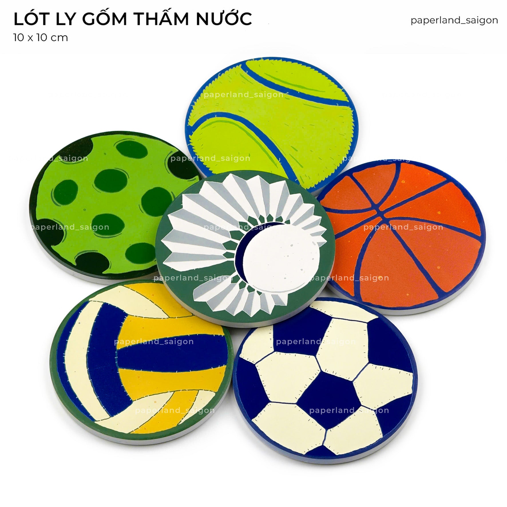 "DÂN THỂ THAO" CERAMIC COASTER