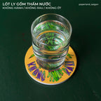 "KHÔNG HÀNH, KHÔNG RAU, KHÔNG ỚT" CERAMIC COASTER