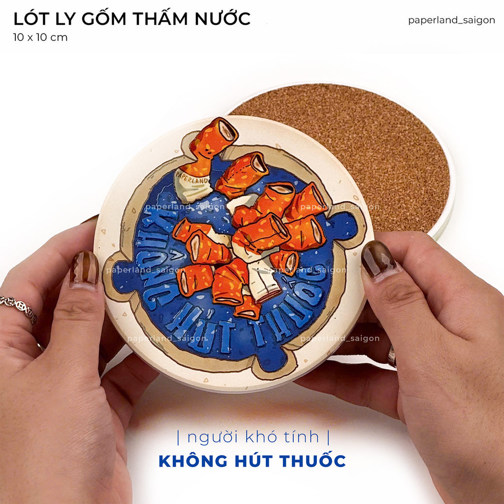 "KHÔNG HÚT THUỐC" CERAMIC COASTER