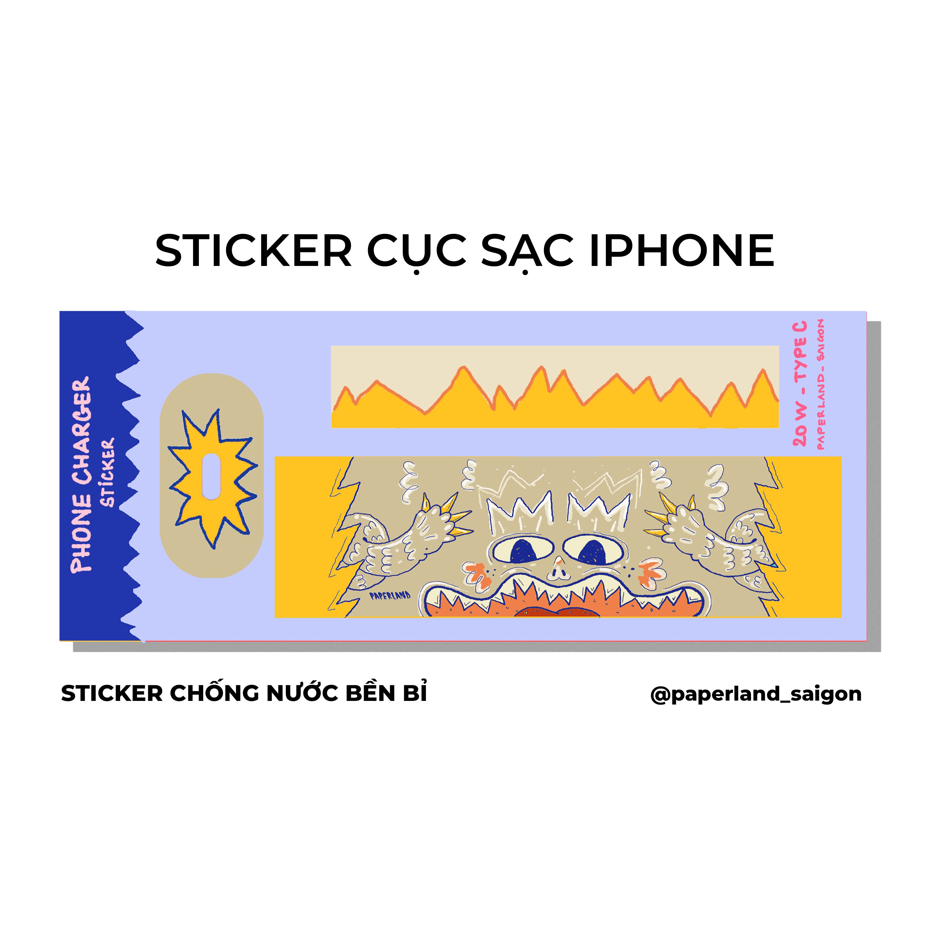 PHONE CHARGER STICKER