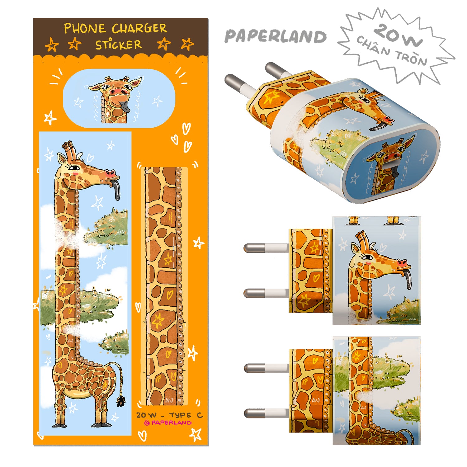 "ANIMAL" PHONE CHARGER STICKER