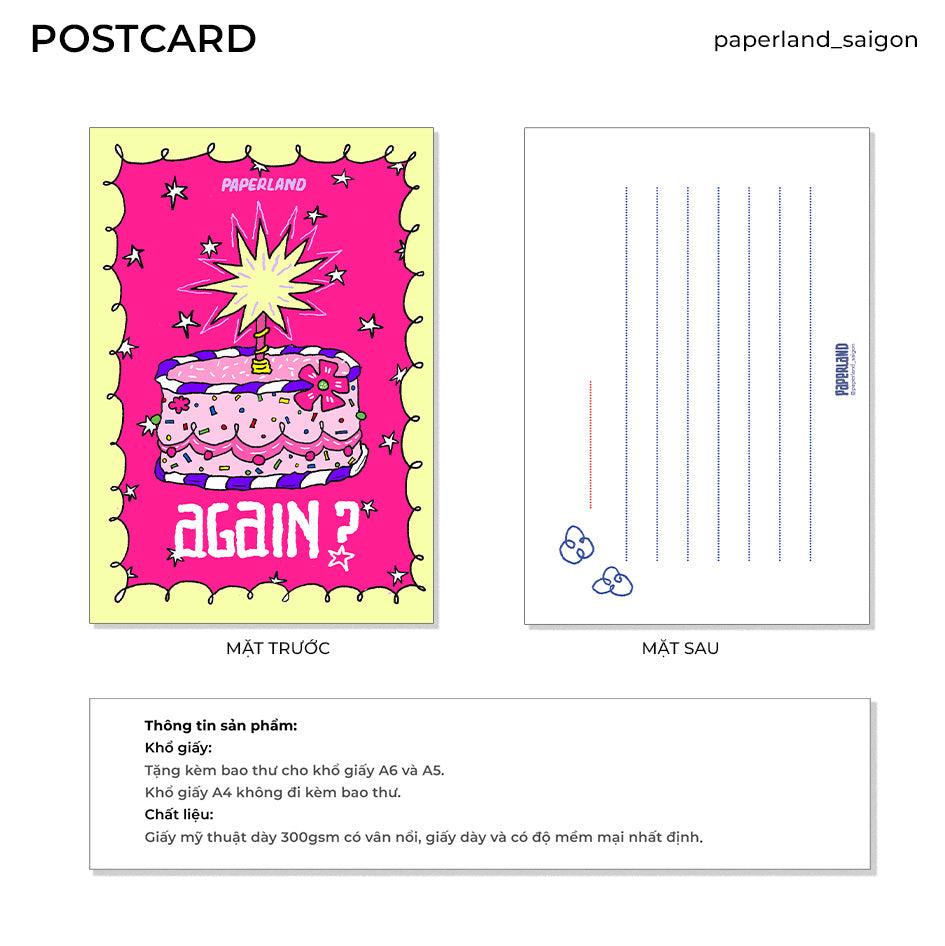 "BIRTHDAY AGAIN?" POSTCARD