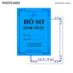 "HỒ SƠ SINH NHẬT" POSTCARD