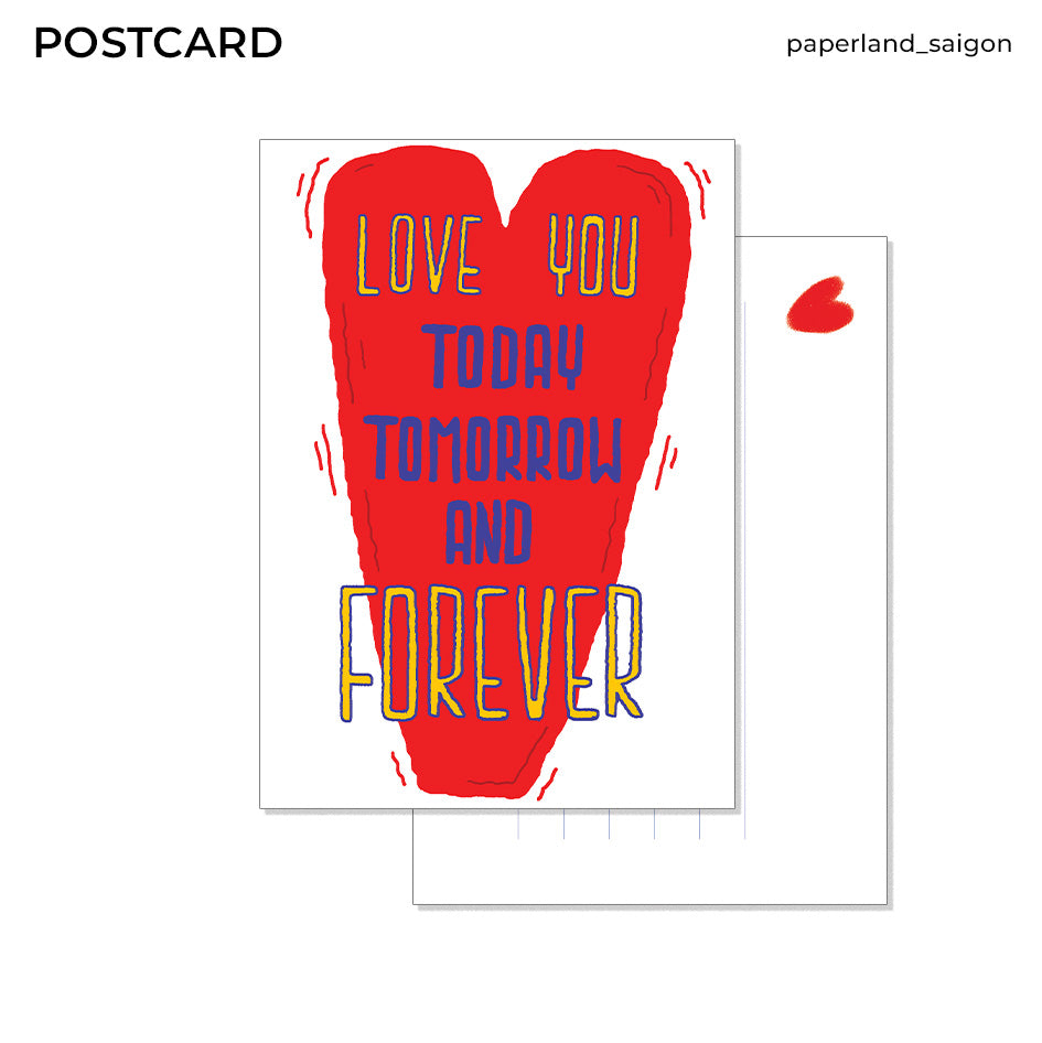 "LOVE YOU FOREVER" POSTCARD