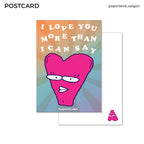 "MORE THAN I CAN SAY" POSTCARD