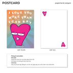"MORE THAN I CAN SAY" POSTCARD