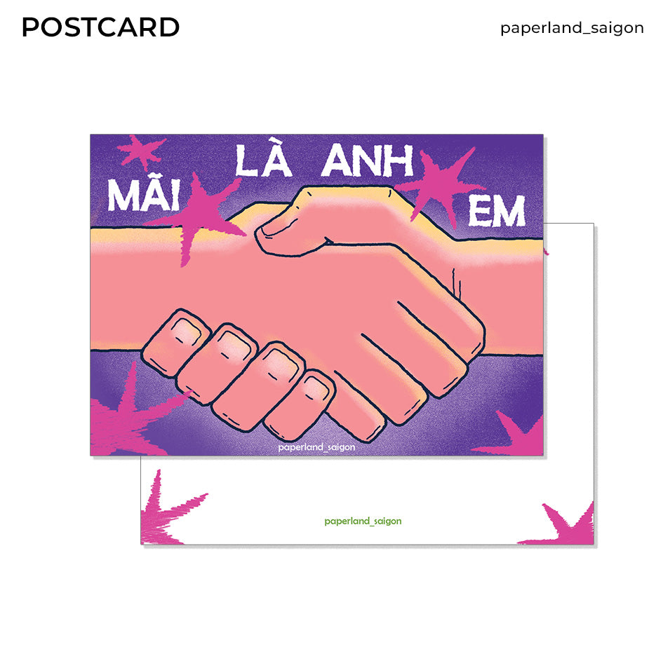 "ANH EM" POSTCARD