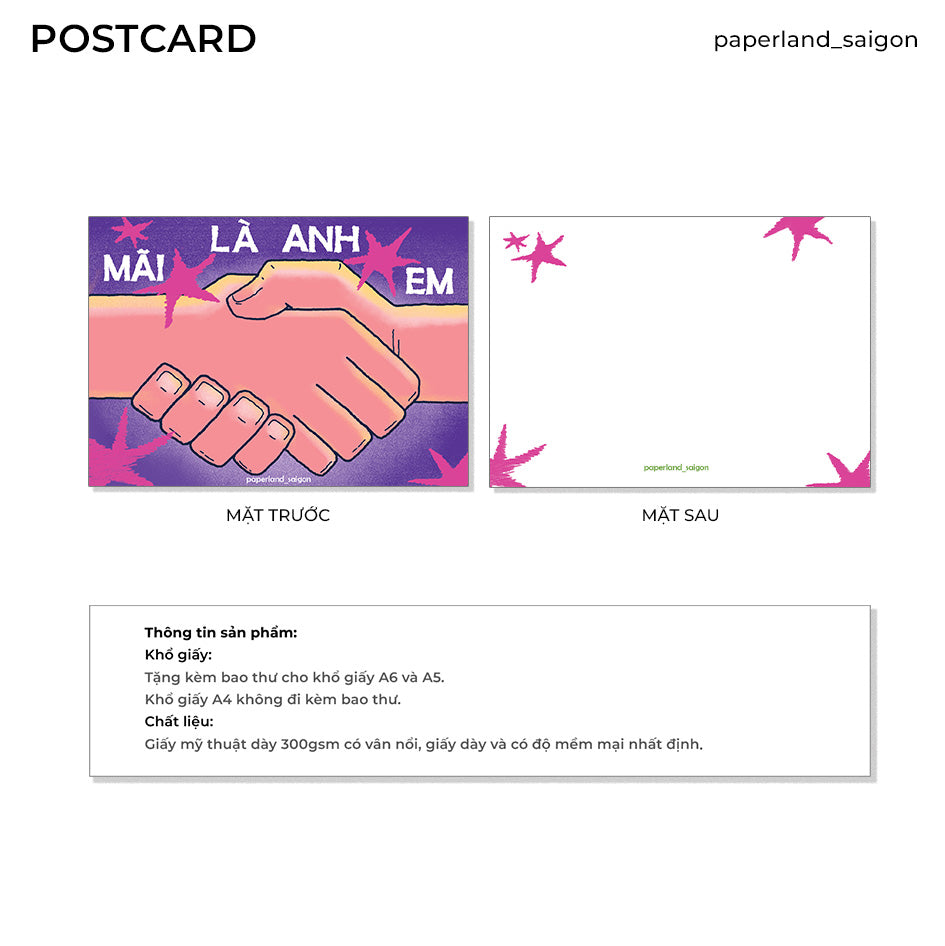 "ANH EM" POSTCARD