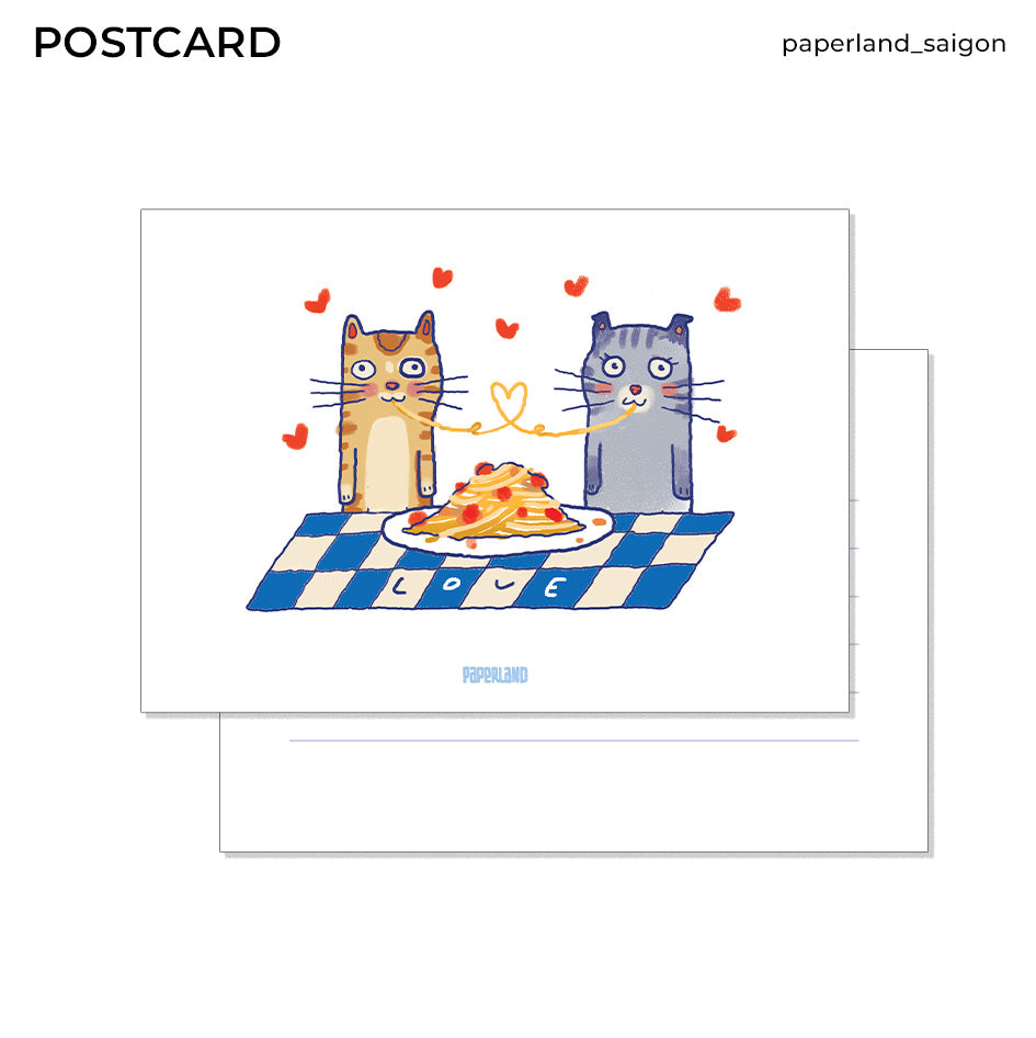 "NOODLE CAT" POSTCARD