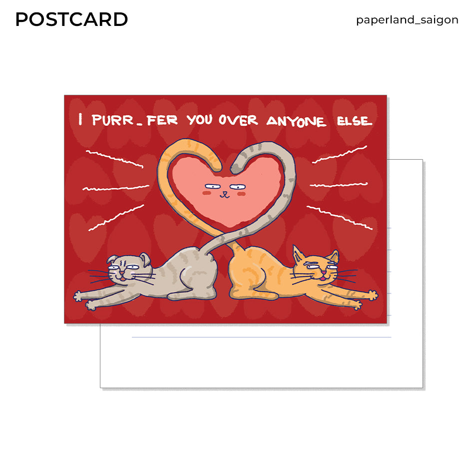 "CATS & LOVE" POSTCARD