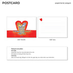 "WRAPPED IN LOVE" POSTCARD