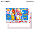 "VÉ SỐ ÔNG THỌ" POSTCARD