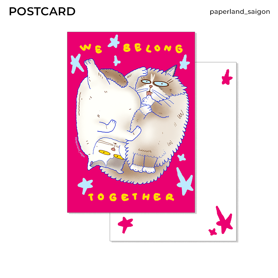 "WE BELONG TOGETHER" POSTCARD