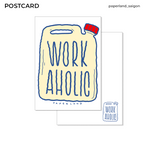 "WORKAHOLIC" POSTCARD