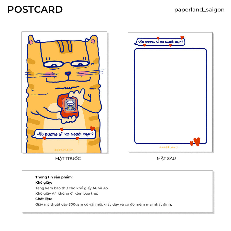 "TỎ TÌNH" POSTCARD