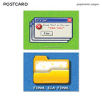 "FOLDER, ERROR" POSTCARD