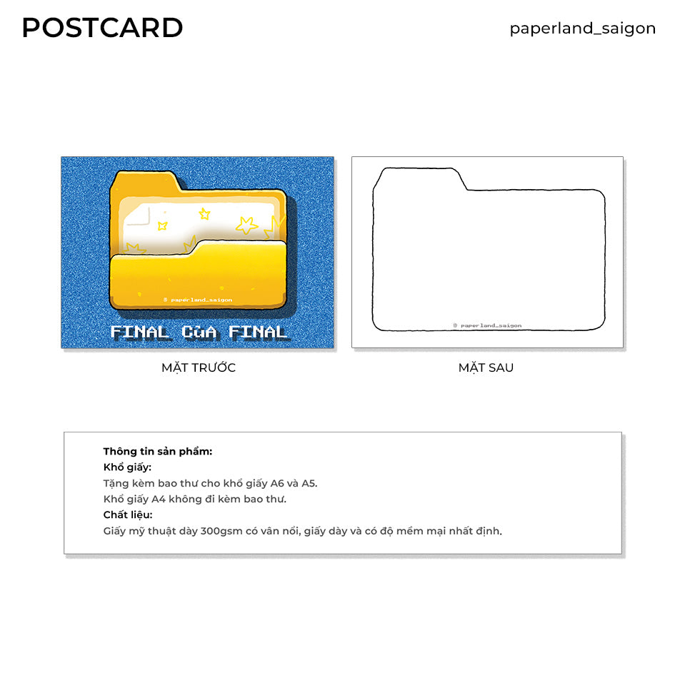 "FOLDER, ERROR" POSTCARD