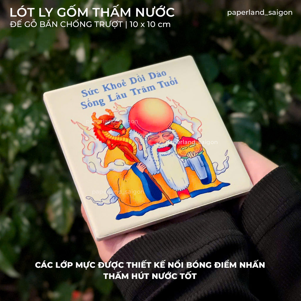 "ÔNG THỌ" CERAMIC COASTER