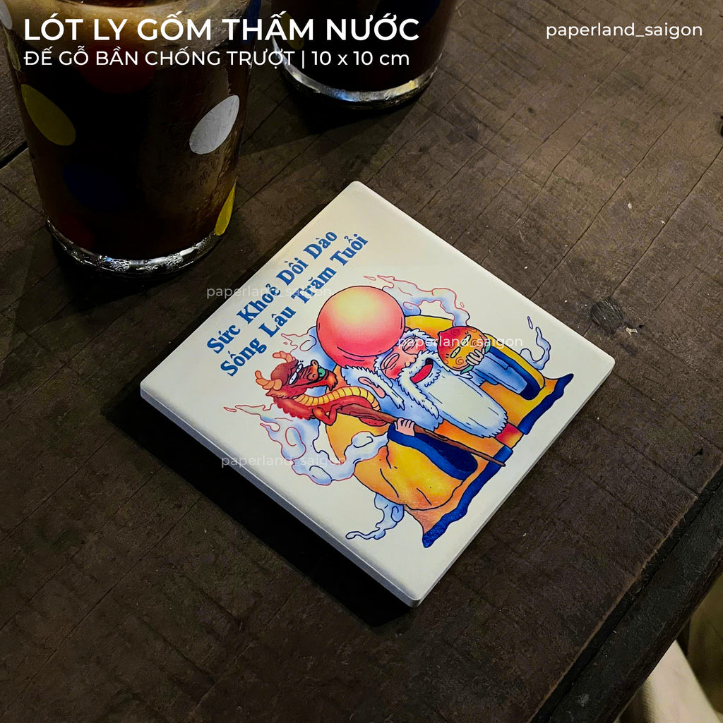 "ÔNG THỌ" CERAMIC COASTER