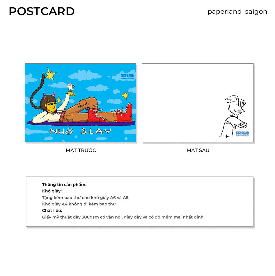 "SLAY GIRL" POSTCARD