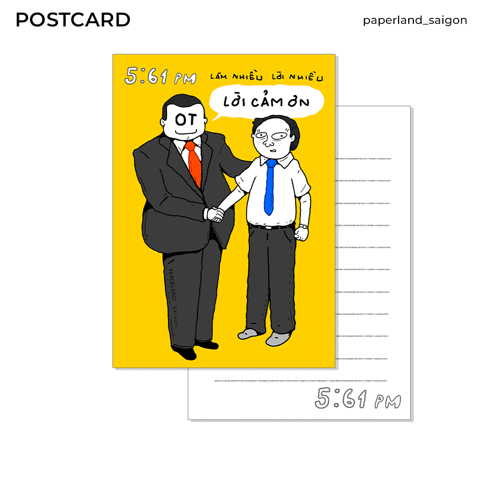 "5:61 pm" POSTCARD