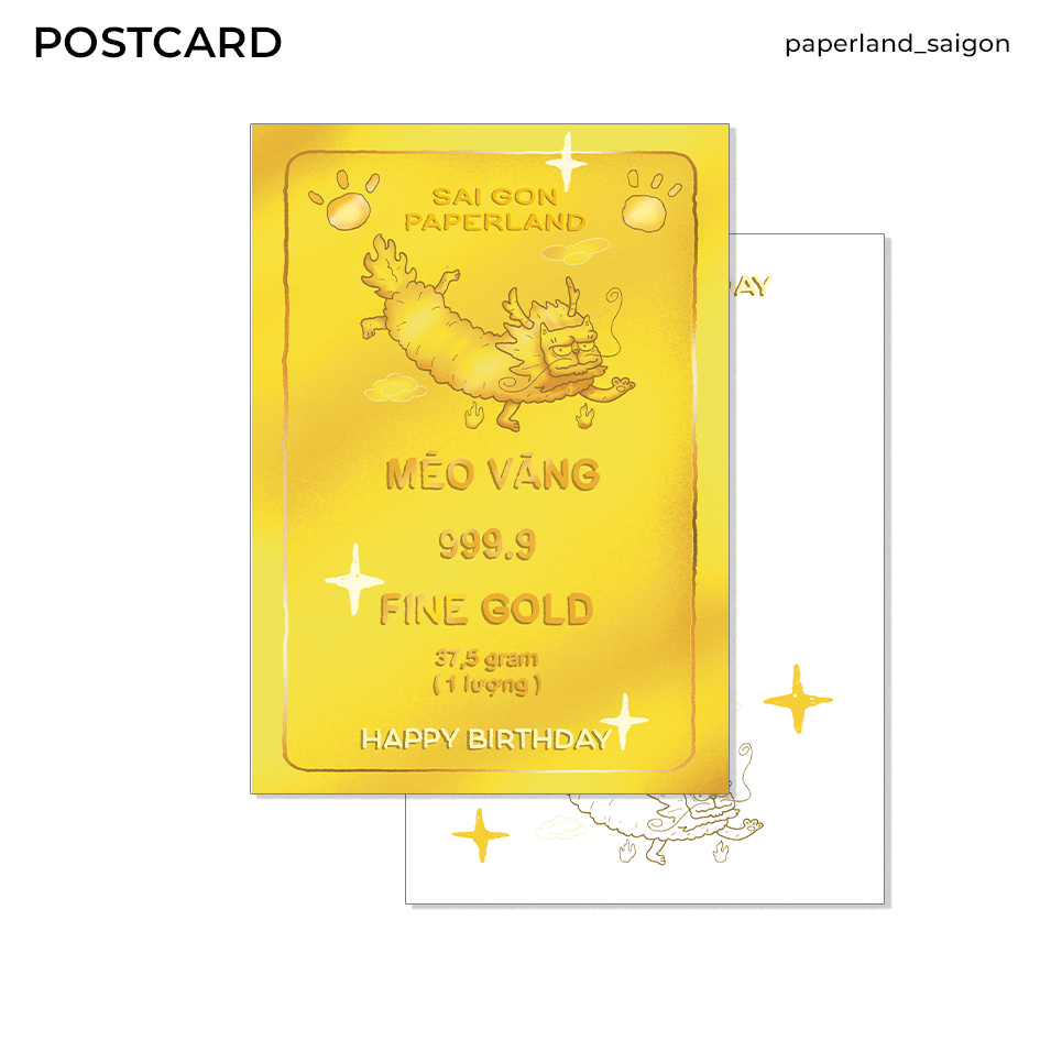 "CÂY VÀNG MAY MẮN" POSTCARD