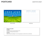 "FROM AFAR, MY HEART STAYS CLEAR TO SEE" POSTCARD