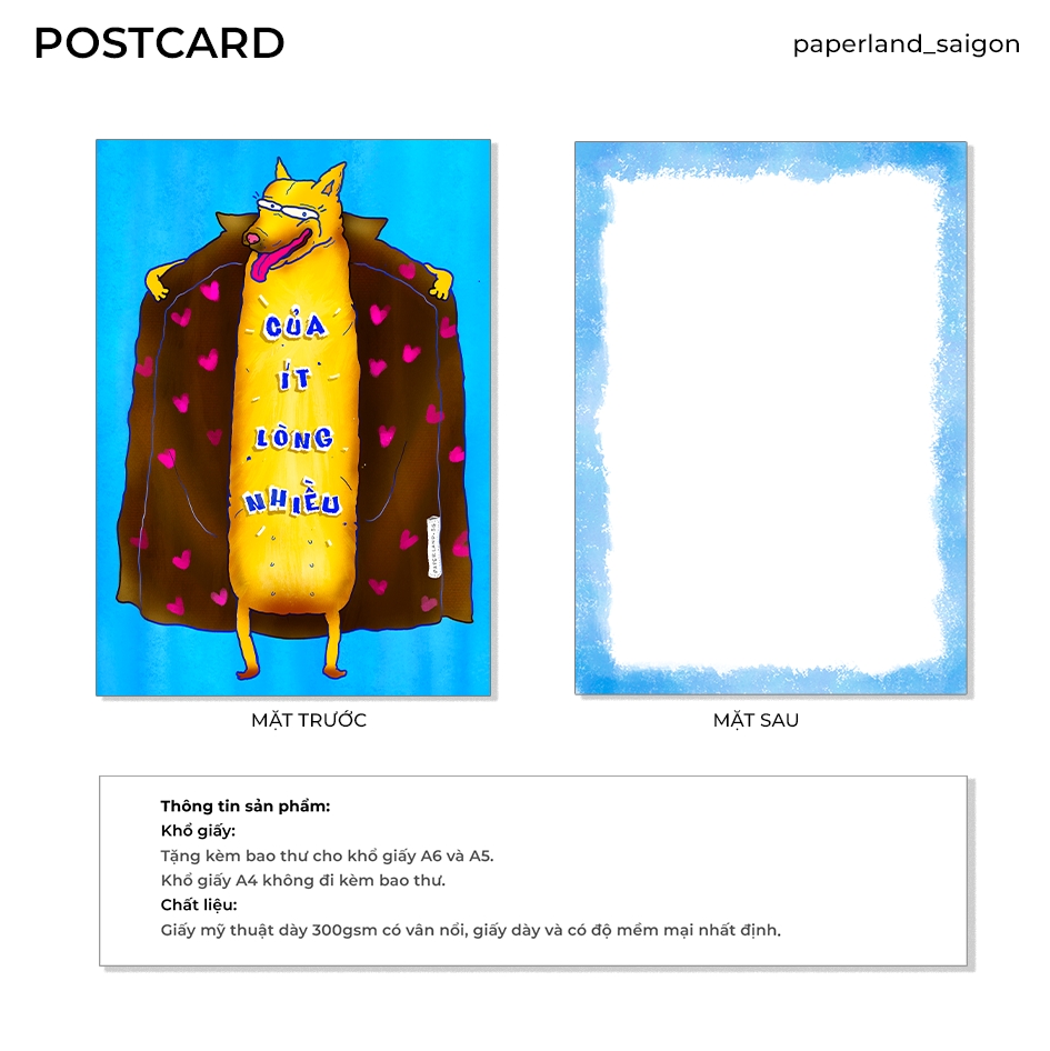 "CỦA ÍT LÒNG NHIỀU" POSTCARD