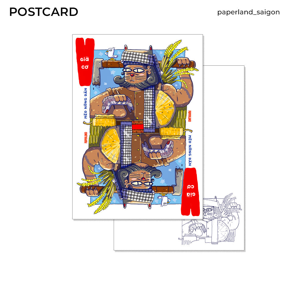 "LÁ BÀI BÁC NÔNG DÂN" POSTCARD