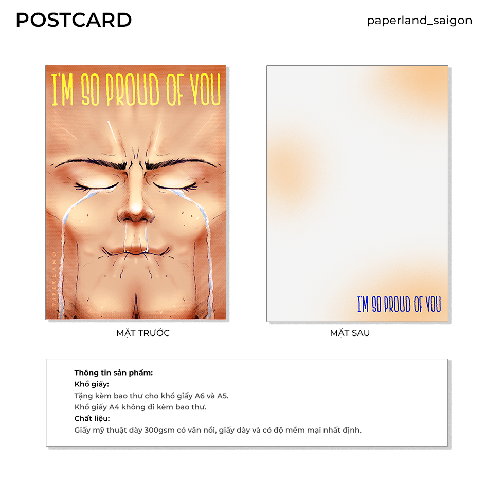 "I'M SO PROUD OF YOU" POSTCARD