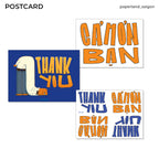 "THANK YOU - CAM ON" POSTCARD