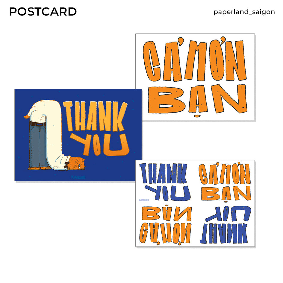 "THANK YOU - CAM ON" POSTCARD