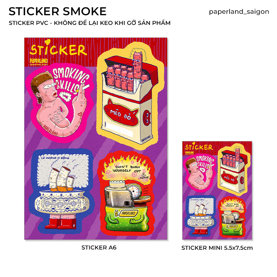 "SMOKE" STICKER